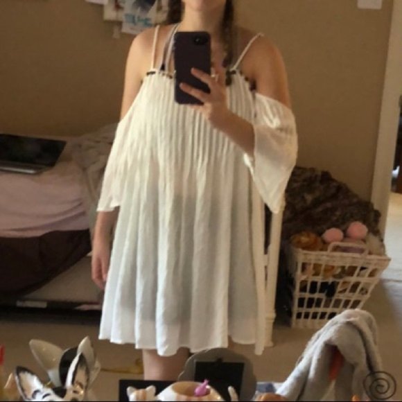 UO ecote cold shoulder sequin trim tunic top boho bohemian hippy festival - Picture 8 of 8